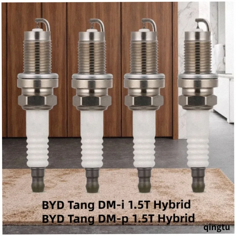 4pcs/For BYD Tang DM-i DM-p 1.5T Hybrid Double Iridium Spark Plugs / Engine: BYD476ZQC / Auto Parts
