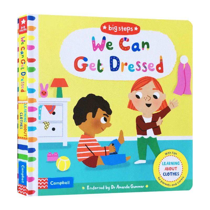 

We Can Get Dressed Big Steps, Children's books aged 3 4 5 6, English picture book, 9781529004014