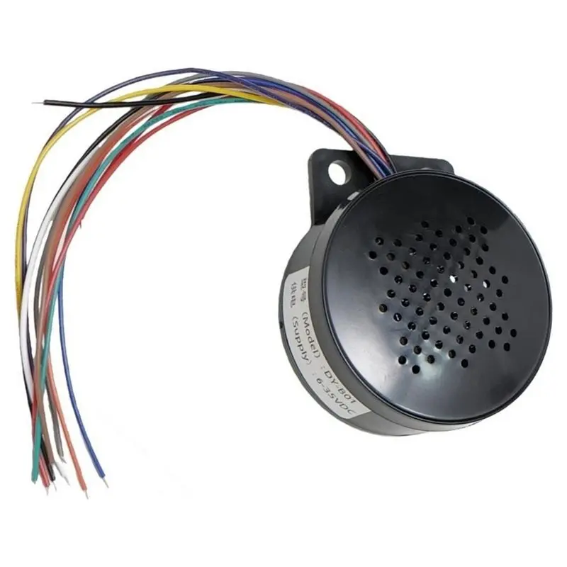 A53M-DC 6-35V Car Sound Alarm Safety Voice Prompt Device Industrial Grade MP3 Player Reverse Siren Buzzer Alarm Horn