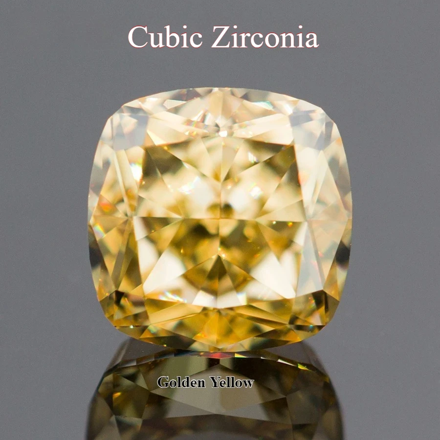 

Кубический цирконий, золотисто-Желтая подушка, форма 4k, измельченный лед, высший класс, синтетический кубический циркон драгоценные камни, свободный, высокого качества для изготовления ювелирных изделий