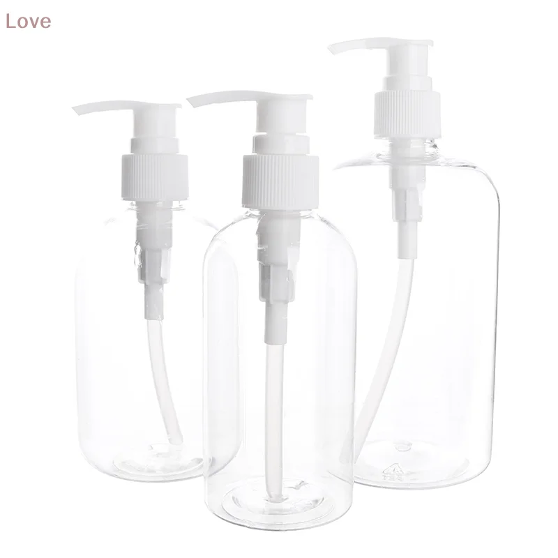 200 ミリリットル-500 ミリリットルポータブル空ポンプディスペンサーボトルシリンダーシャンプーローション耐久性のある詰め替え容器液体石鹸バス用