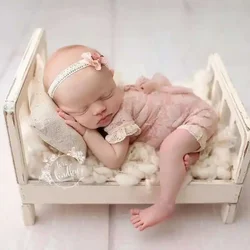 Wooden Baby Bed Newborn Photography Props Furniture Newborn Fotografia Shooting Props Accessories Baby Sofa Photo Props