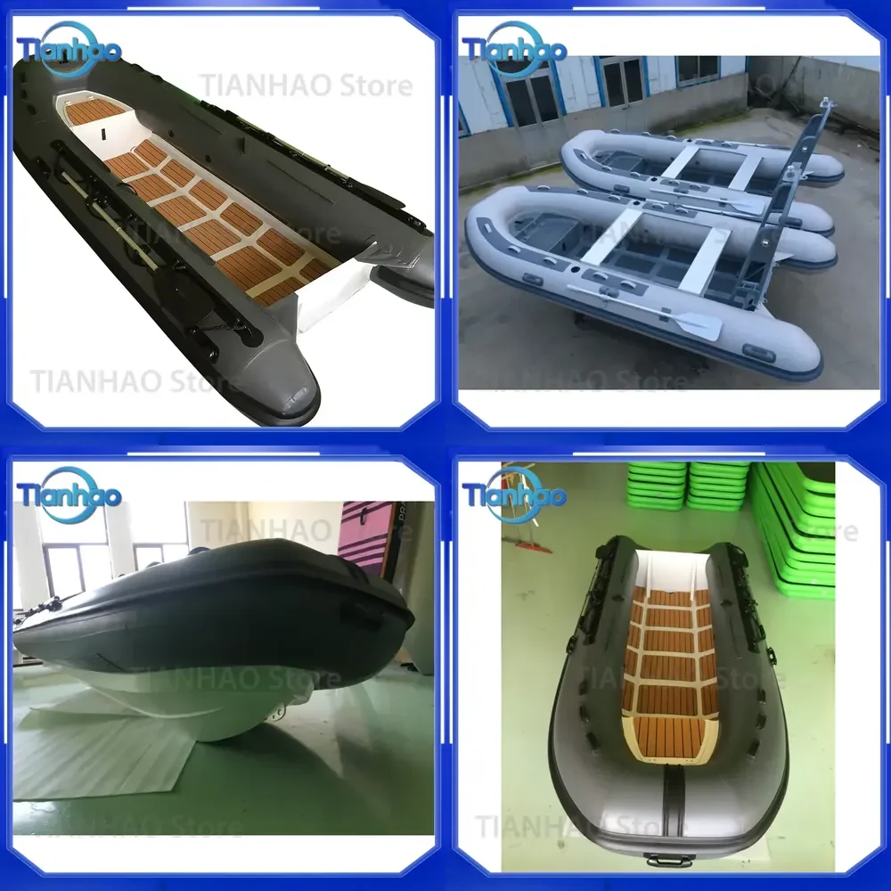 Inflatable Dinghy RIB Boat with Double Deep V Aluminum Hull for Aluminum Rowing Boat