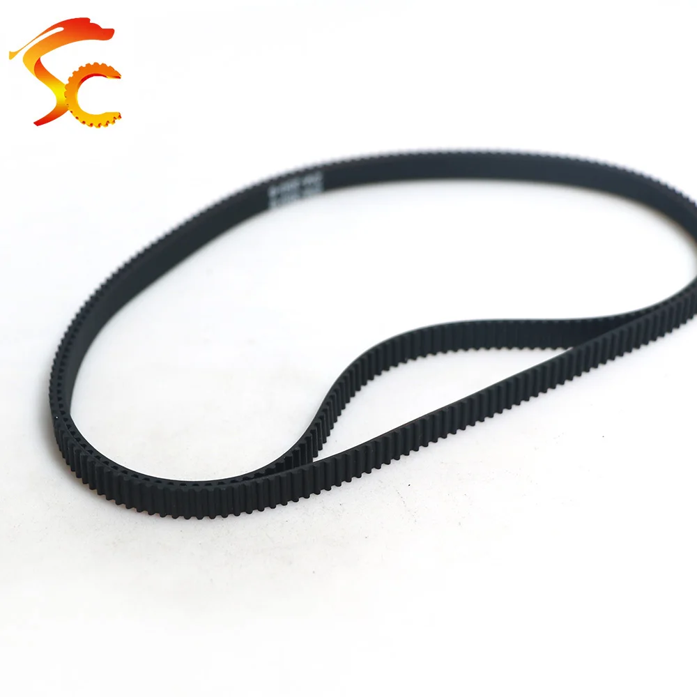 GT2 350 ปิดห่วงยาง 2GT เข็มขัด 350-GT2 ความยาว 350 มม.ฟัน 175 กว้าง 6 มม./9 มม./10 มม./12 มม./15 มม.สําหรับ 3D เครื่องพิมพ์