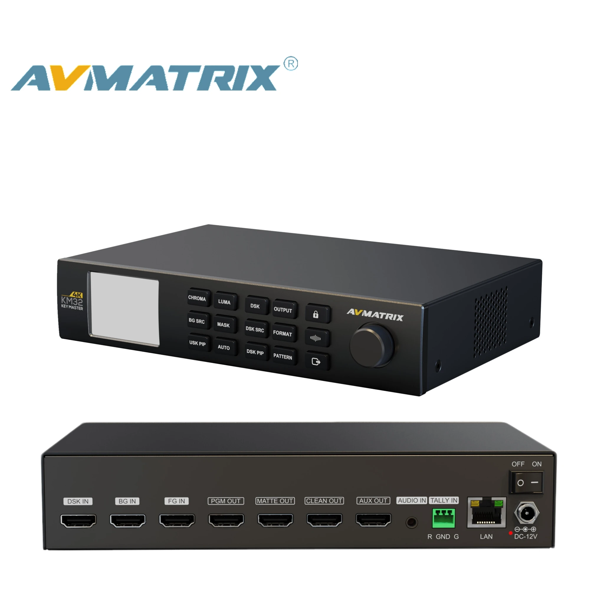 Professional 4K HDMI Chroma Key Master Real-time Hardware Video Compositor for Live Streaming Virtual Studio Production
