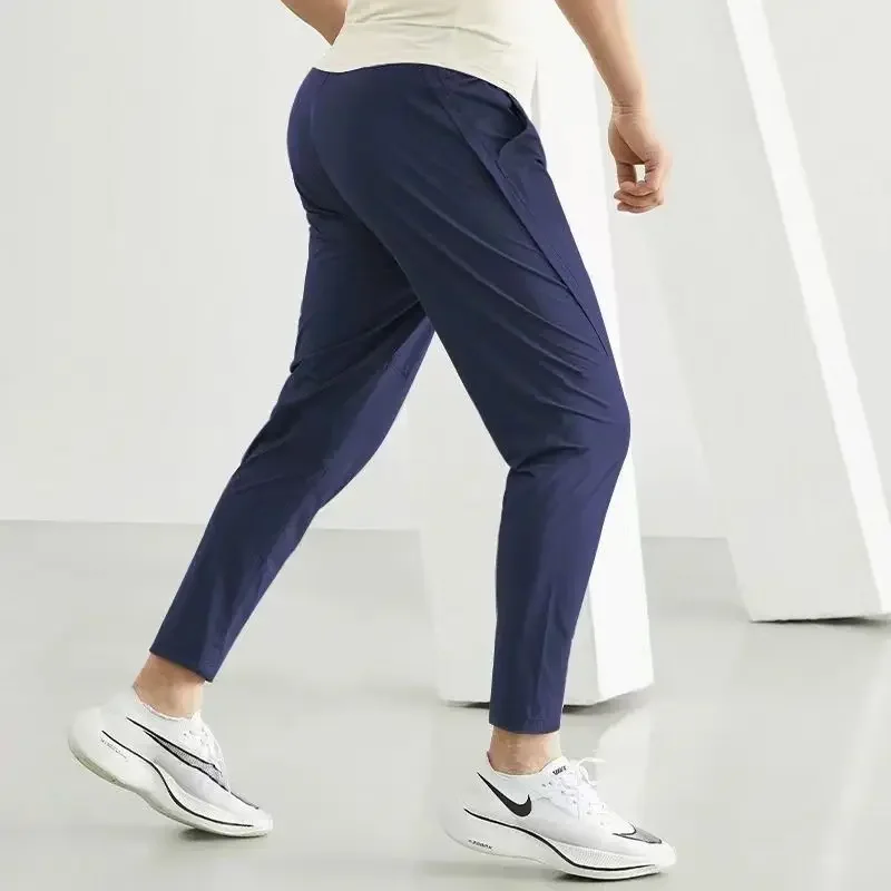 Summer Sports Pants Sports Running Fitness Pants Light and Thin Elastic Quick Drying Jogging Crop Pants