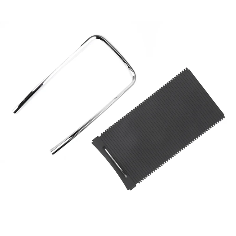 

ABHY-Console Sliding Shutters Cup Holder Roller Blind Cover & Armrest Box Trim Ring Strip Plating Parts For Buick Lacrosse 09-13