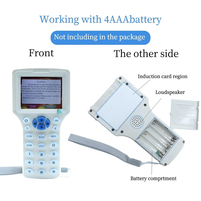 B34B-RFID Copier RFID Reader Writer Multi-Frequency RFID Card Reader Smart Card Decoder For Access Control Home Security