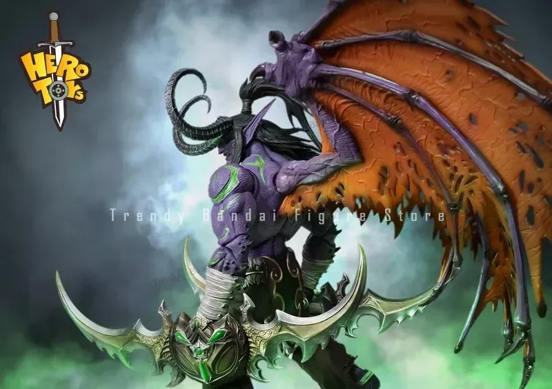 In Stock Hero Toys Demon Hunter Illidan Stormrage World of Warcraft 1/10 Model WOW Game Action Figure Anime Model Toys