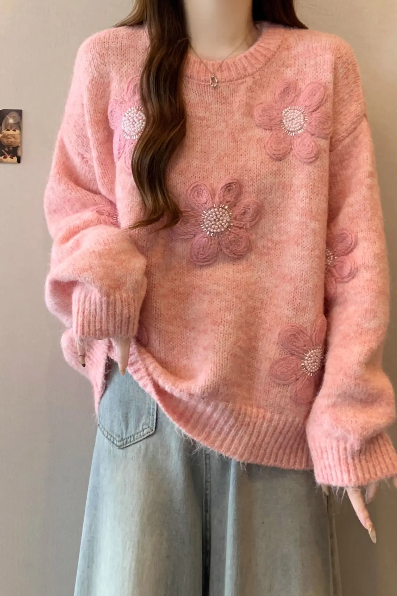 

Свитера, джемперы, пуловеры, женские шерстяные пуловеры на молнии с вышивкой пчелы, обычные садоводства, уличные, природа, экологические, мягкие, повседневные, с узором