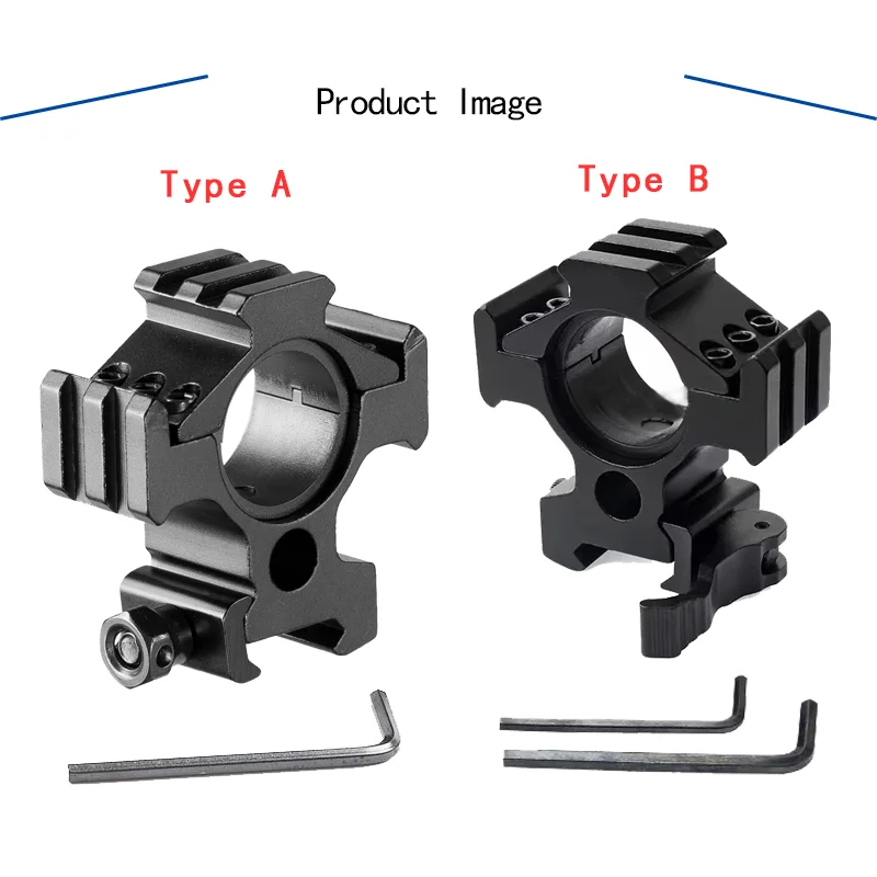 

Three sided guide rail, quick release sight ring, flashlight holder, 25.4mm 30mm, 20mm, dovetail Weaver Picardini guide rail