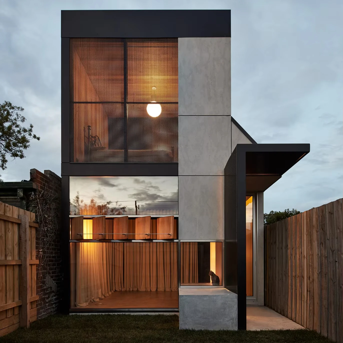 Modular Light Steel Frame Home  Metal Cladding Open Living Space for High-End Suburban Residence