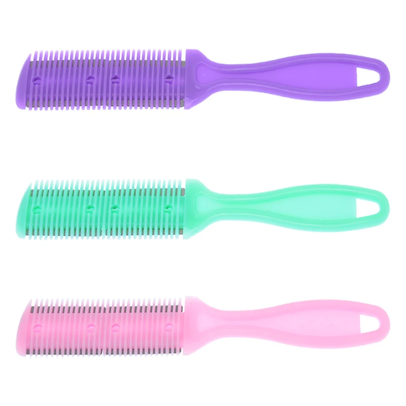 Meisha 1pcs Double-Sided Hair Razor Blade Comb Hair Cutting Thinning Comb for Men Women Hair Trimmer DIY Styling Tools C0009A