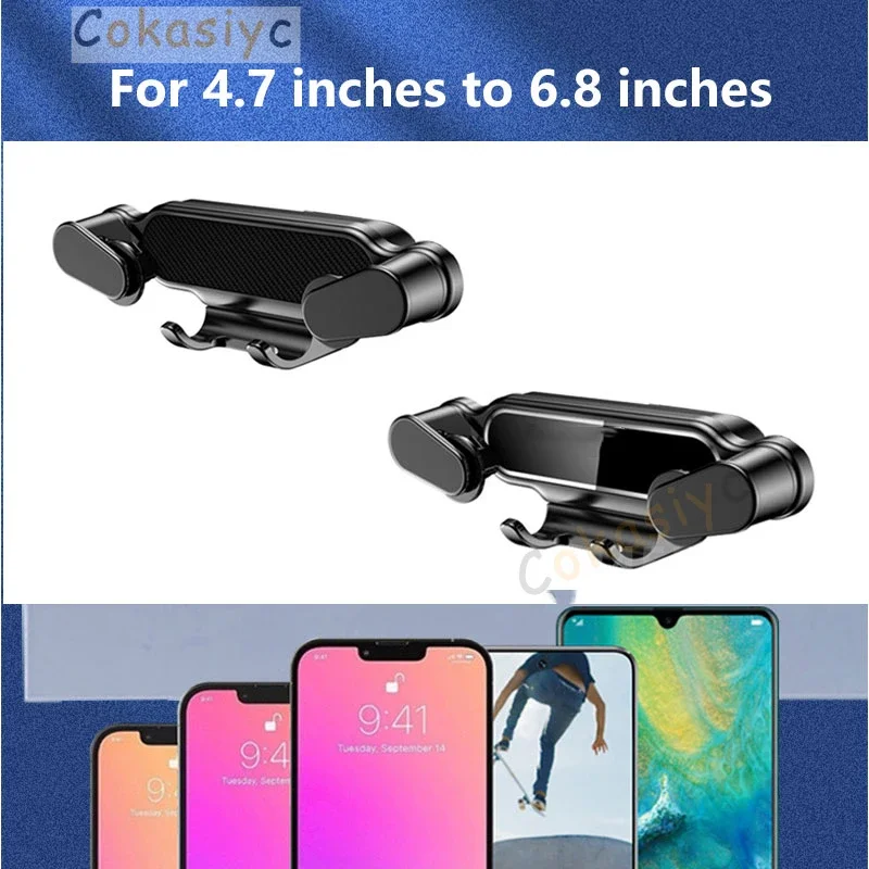 Gravity Car Phone Holder For Audi A6 C7 4G 2012-2018yr With Sturdy Base Not blocking Air Vent Mount GPS Stand Accessories