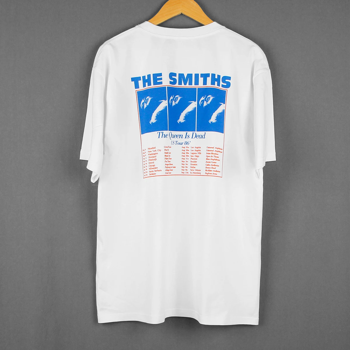 The Smiths T-Shirt The Queen Is Dead Tour Post-Punk The Stone Roses Joy Division White Cotton Summer Tee Shirt