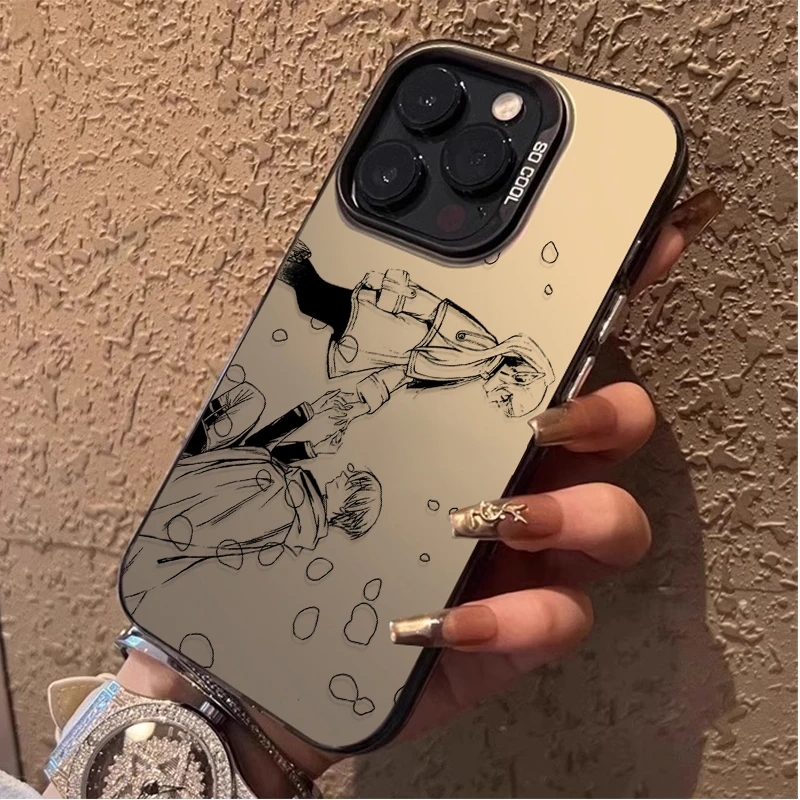 كاريكاتير Frieren زوجين حافظة هاتف صلبة آيفون 17 الهواء 16 15 11 12 14 13 برو ماكس XS X XR زائد 8 7 SE 2020 غطاء خلفي مقاوم للصدمات #2