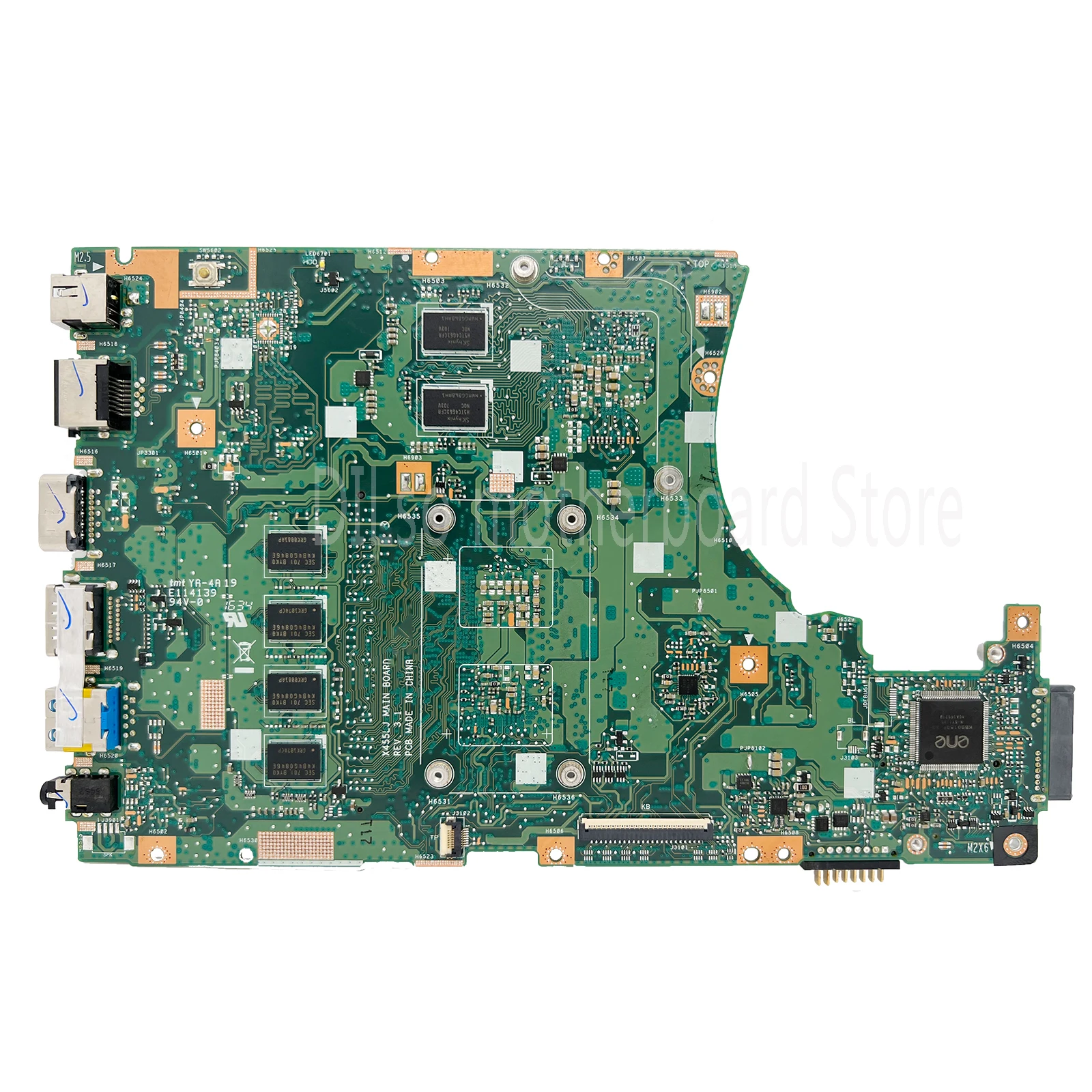 Imagem -06 - Placa Mãe Asus para X455ld X455lj X455la R454l X455lf X455lb K455l A455l Rev 3.1 2.1 Laptop Motherboard i3 i5 i7 4th 5th Ram4gb