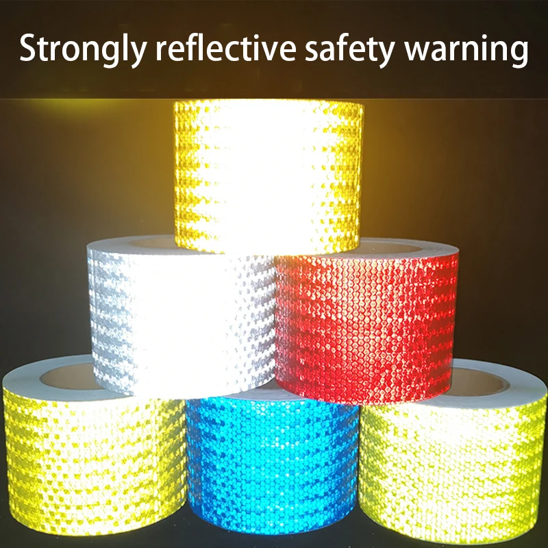 Reflective Sticker for Car Decals 5cm*5m Car Safety Mark Reflective Strip Stickers Auto Outdoor Accessories Accsesories Tape