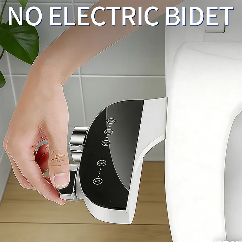 

Easy To Install Bathroom fixtures Buttocks cleaning Bidet For Toilet Dual nozzle Adjustable Water Pressure Feminine Wash Device