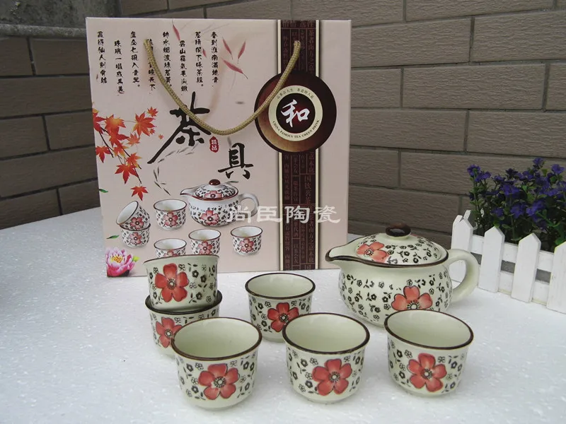 Ceramic Tea Set Combo Set Activity Customization Opening Promotion Gift for Customers Creative Wedding Souvenir Gift