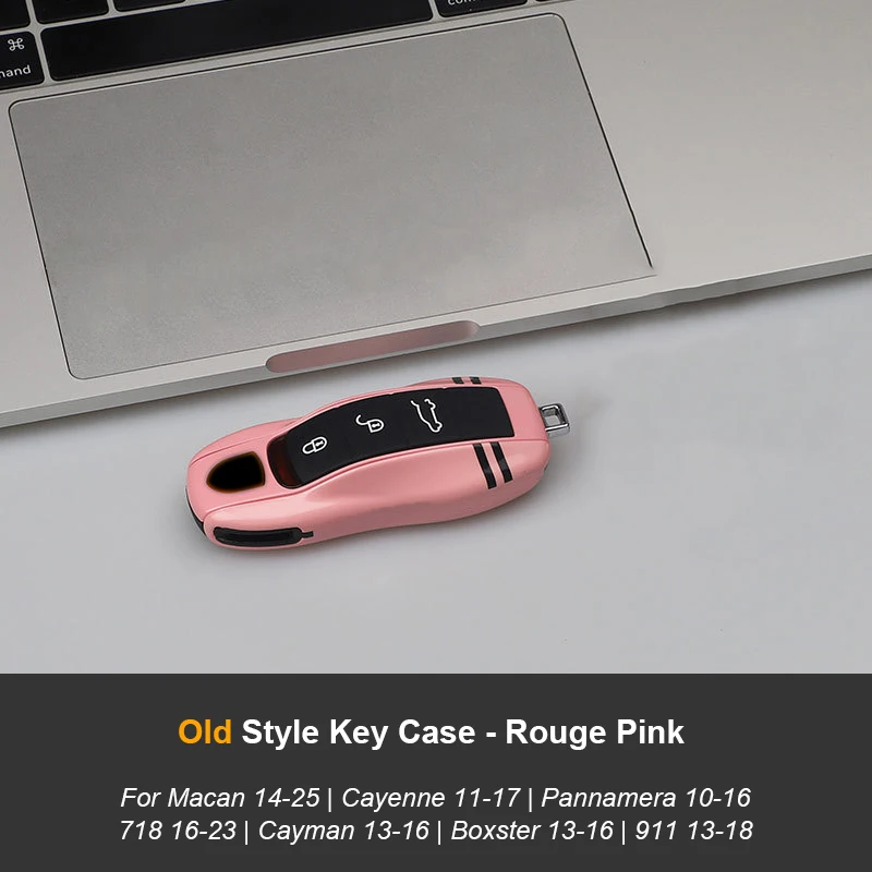 For Porsche Car Track Key Fob Case Protective Shell Housing Cover For Cayenne Panamera Macan 911 718 Cayman Boxster Taycan