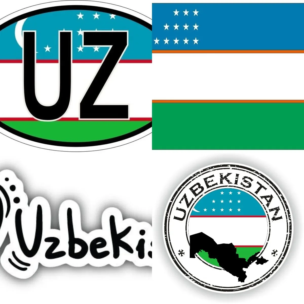

Car Sticker Uzbekistan Rear Window, Trunk, Vehicle, Tuning Waterproof Decoration