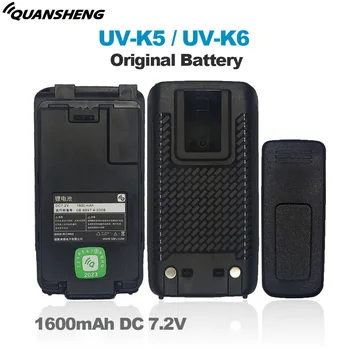 UV-K5วิทยุสื่อสารดั้งเดิมแบตเตอรี่ดั้งเดิม Quansheng UV-K58 UV-K6สองทางวิทยุพิเศษ Li-ion แบตเตอรี่ BPK5 1600mAh 7.2V ชาร์จได้
