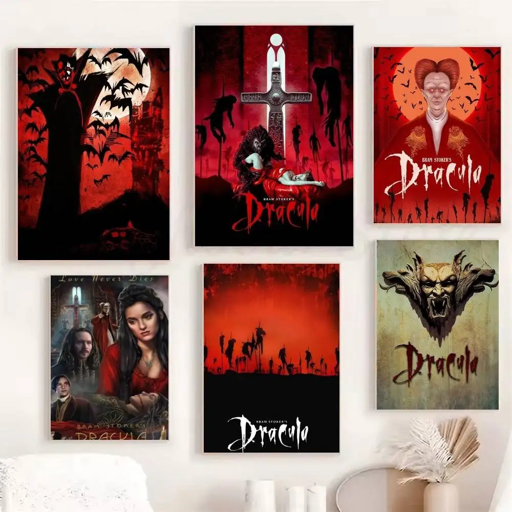 Horror Vampire Movie Dracula 1992 Posters Fancy Wall Sticker for Living Room Bar Decoration Wall Decor
