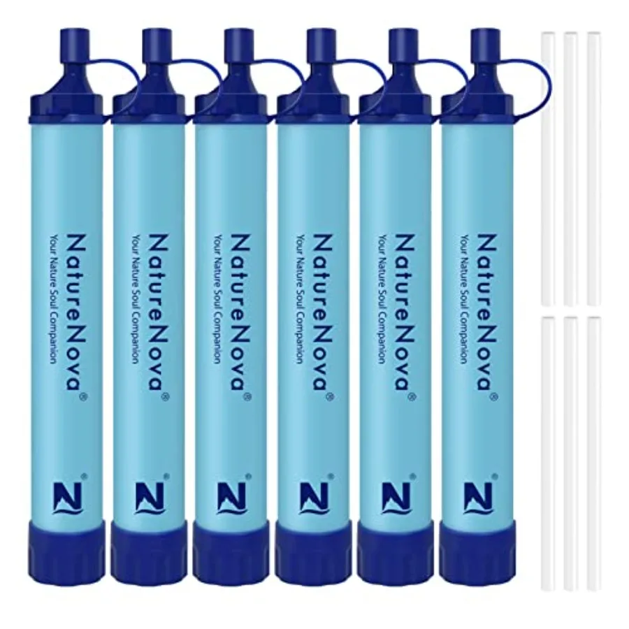 

Personal Water Filter Straw Outdoor Portable Filtration Emergency Survival Gear Water Solutions Tactical Gear for Hiking Campin