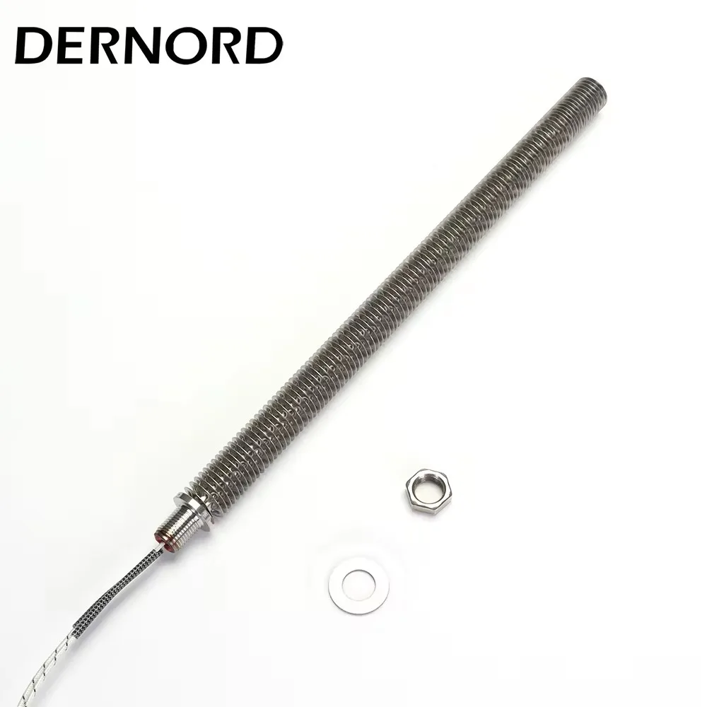 DERNORD M18 Finned Tubular Heater 220V Air Heating Element for Stove/Oven 1KW Stainless Steel 304