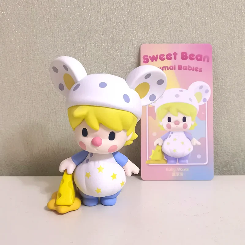 

POP MART Sweet Bean Animals Babies Blind Box Mystery Box Toys Kawaii Ornaments Figurines Home Decor Desktop Model Dolls Gift