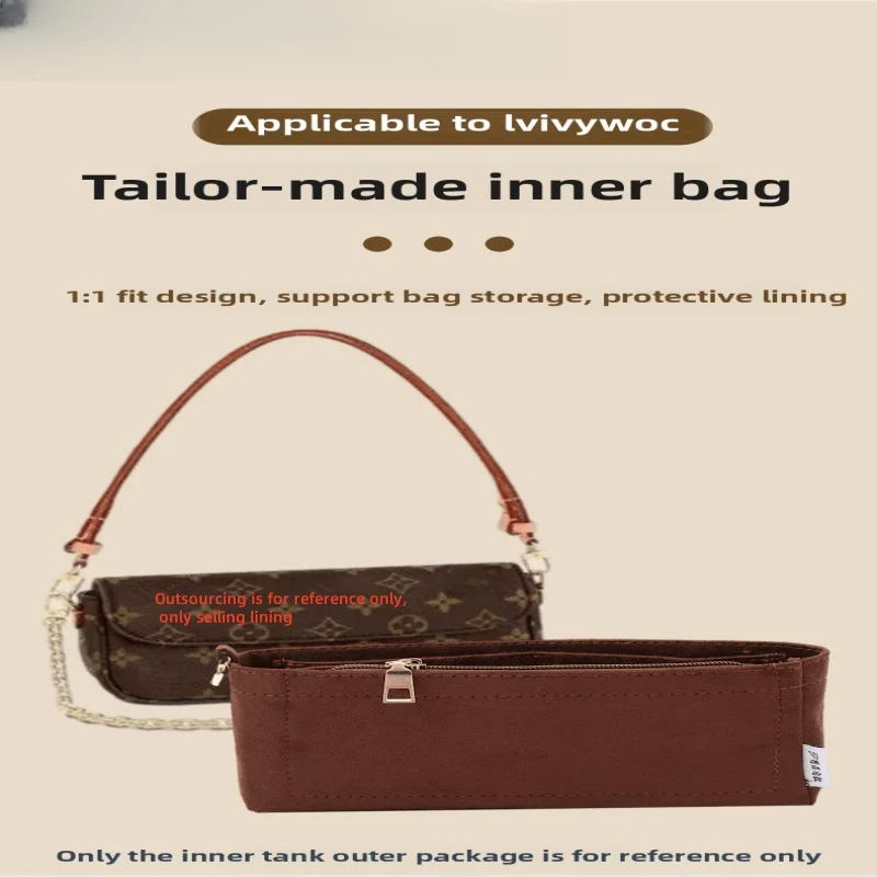 ApplicablTop-grade inner bag, medium bag, new style old flower mahjong bag, storage bag, lining bag, underarm bag, light support