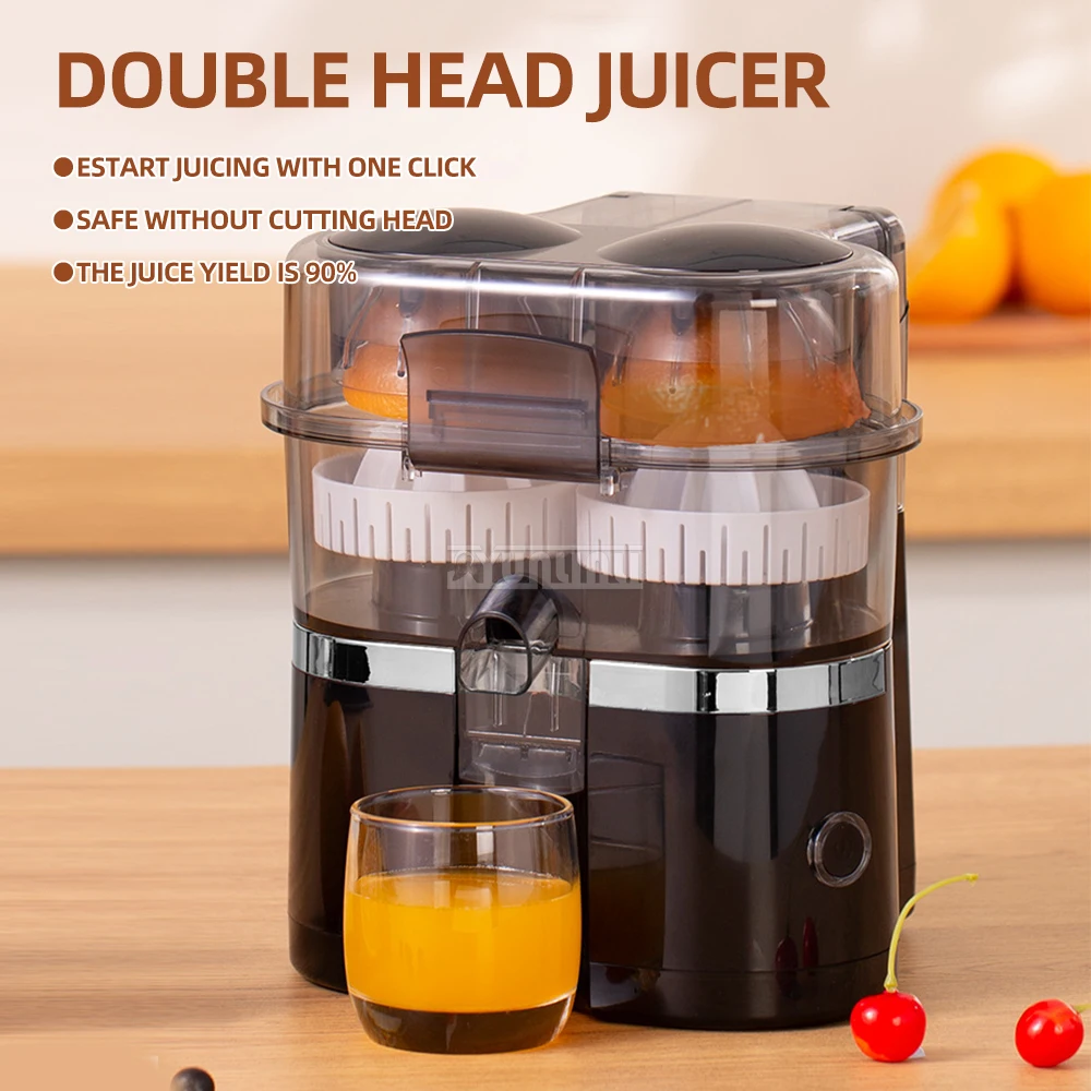 Double-head Electric Juicer Automatic Electric Slag Juice Separation Household Juice Squeezer Mixer