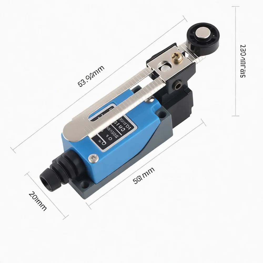 ME8108 Adjustable Roller Lever Limit Switch Industrial Micro Switch For CNC Machine Automation Position Indicator