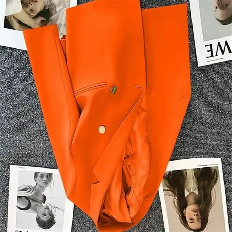 

2026 NEW Spring Autumn Women's Blazers Fashion High End Suit Jacket Female Korean Loose Candy Color Simplicity Blazer Coat Tops