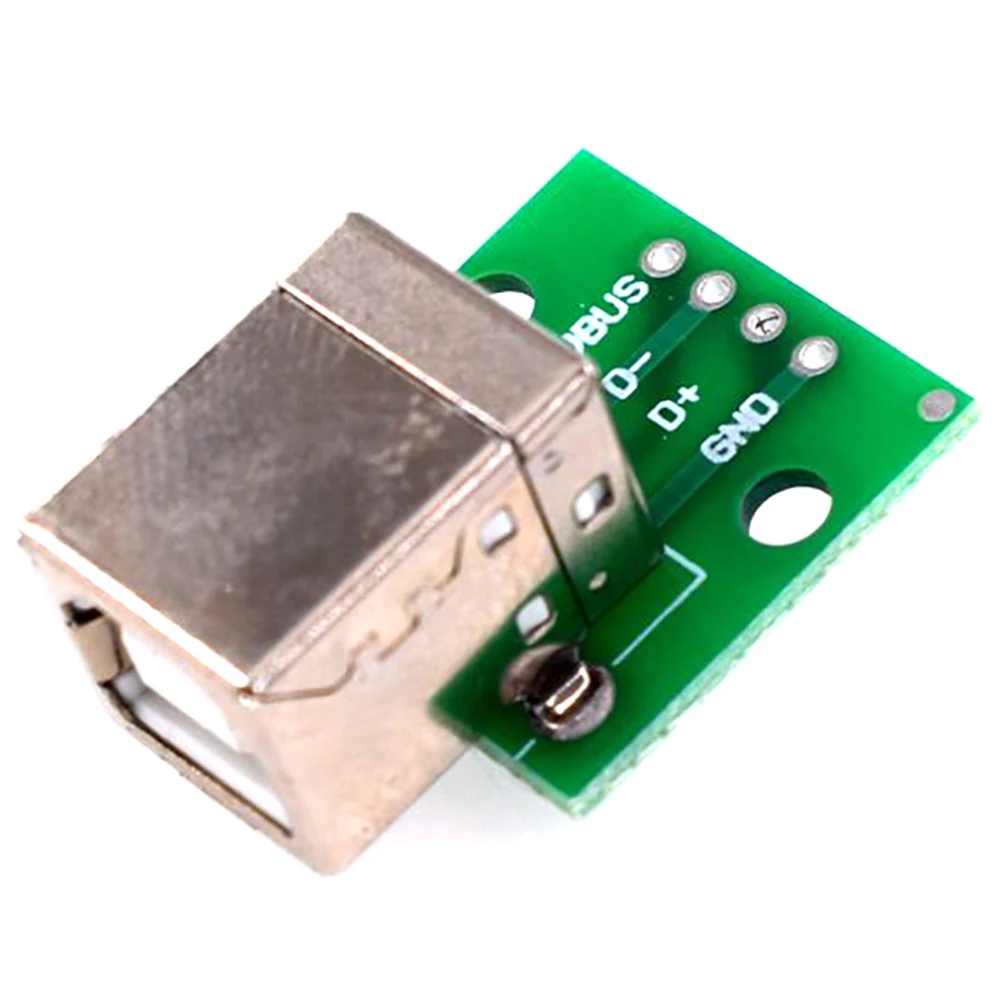 AS95-4 X USB Type B Женская розетка Разъем адаптера с шагом 2,54 мм