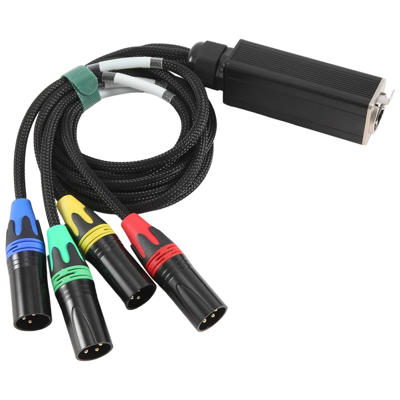 XLR 4-Channel 3-Pin Multi Network Stage And Studio Connection, XLR Male And Female Cable Stage Audio RJ45