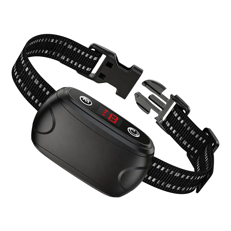 

Best Nylon Dog Bark Control Collar With Remote Control Safe Shock Anti-Barking Training Collar For Small Stubborn Dog
