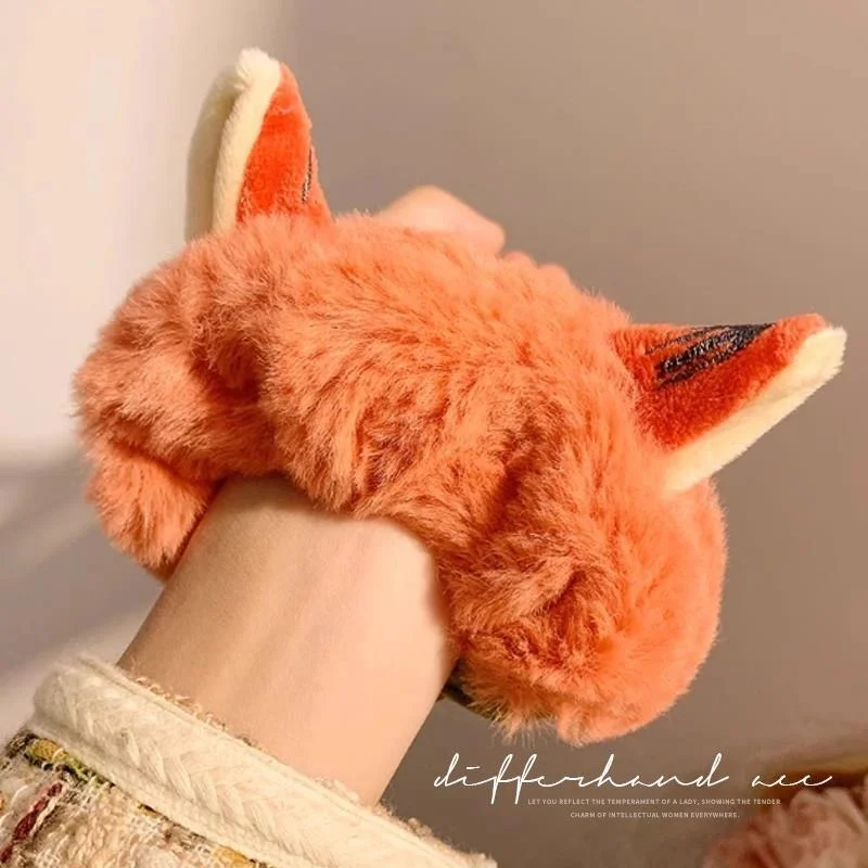 Zootopia 2 Hot Disney Judy Niki, lazos elásticos para el cabello de felpa para mujer, nuevas bandas para el cabello 2025, accesorios para el cabello, juguetes con forma de intestino grueso, regalo