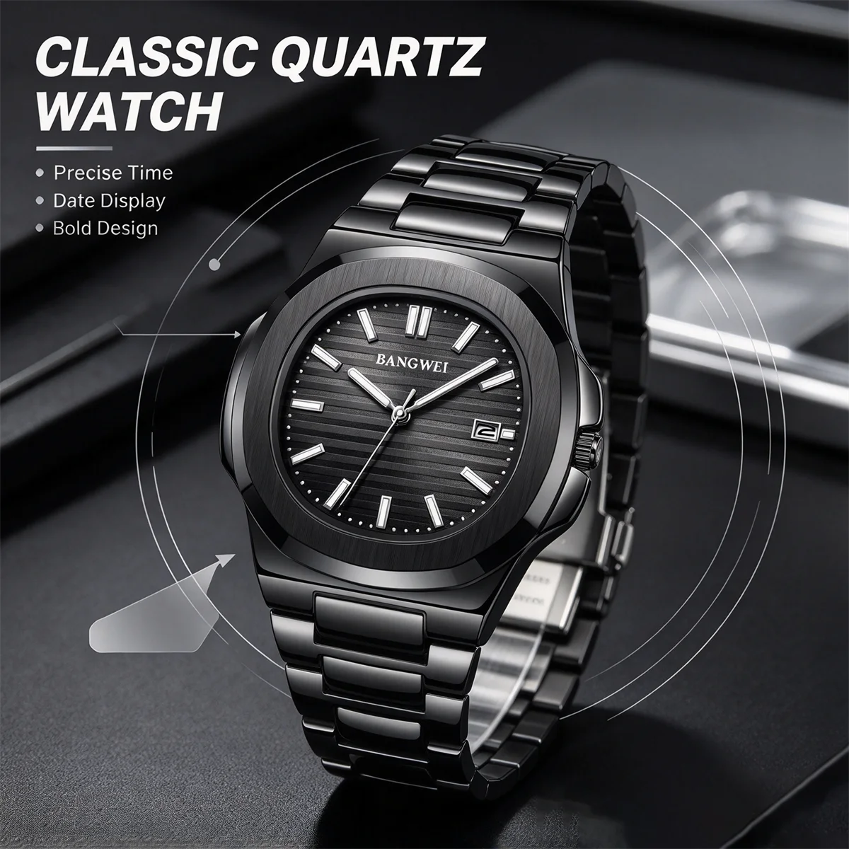 LIGE 2026 New Luxury Men Quartz Watches 30M Waterproof Automatic Date Watch Man Stainless Steel Sport Chronograph Watch for Men