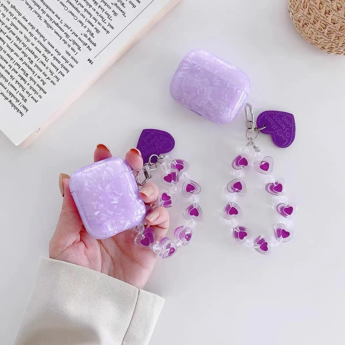 เคสสำหรับ airpods 2ชิ้นเคส3rd ลายเสือดาวสีชมพูเคสโซ่ความรักสำหรับ Apple airpods Pro 2กรอบป้องกันหูฟังเคสนิ่ม fundas