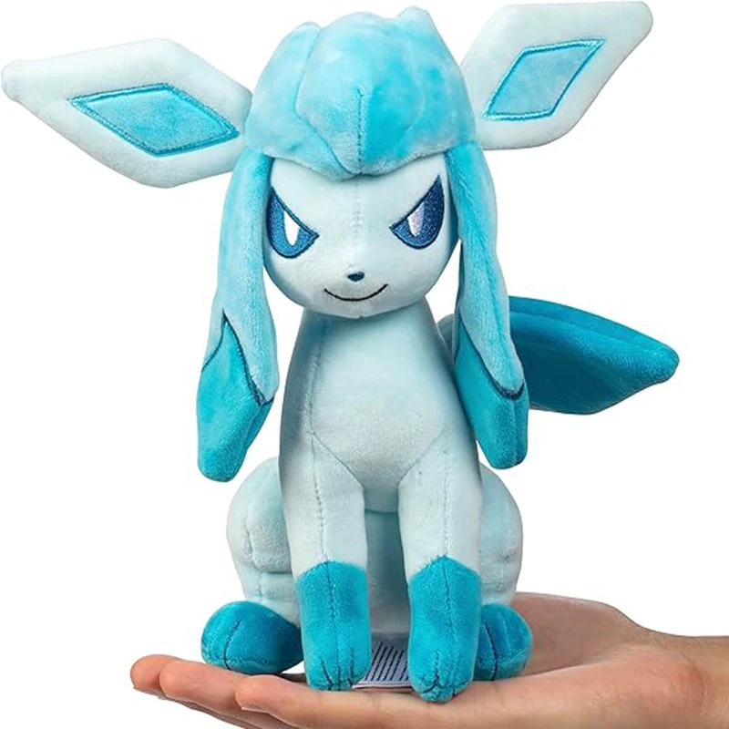 Mainan mewah Pokemon 18-28cm Glaceon Anime Figure Peluche mainan kualitas tinggi hadiah Natal untuk anak-anak