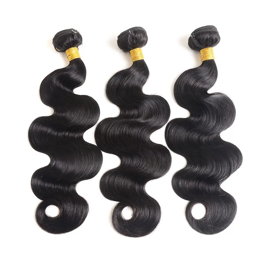 Brazilian Body Wave Hair Bundles, extensões de cabelo Remy, cabelo humano cru, Weave Bundles Deal, 8 "-32", 1 Pc, 3 Pcs, 4 Pcs