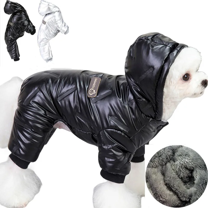 Winter Pet Dog Clothes Super Warm Jacket Thicken Cotton Coat Waterproof Pets Clothing For Small Dogs French Bulldog Puppy Outfit