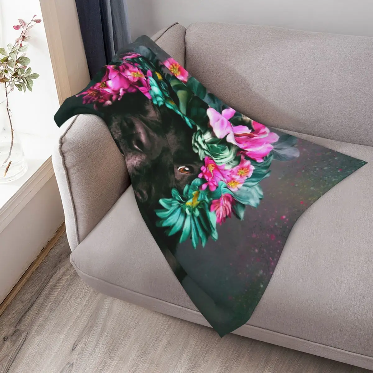 قوة الزهرة، بطانية كايلي رمي العلامة التجارية الفاخرة بطانيات شعر مخصصة متعددة الأغراض