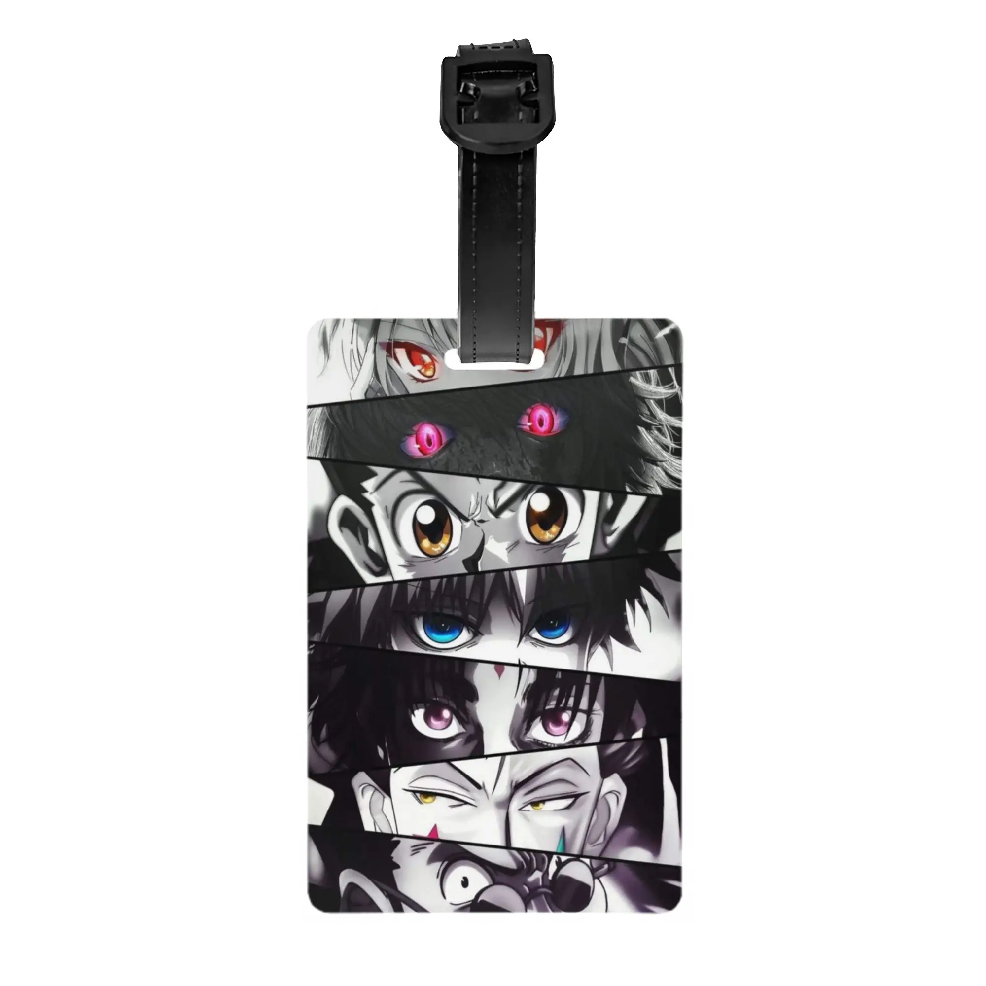 

Custom HXH Anime Luggage Tag With Name Card Privacy Cover ID Label for Travel Bag Suitcase
