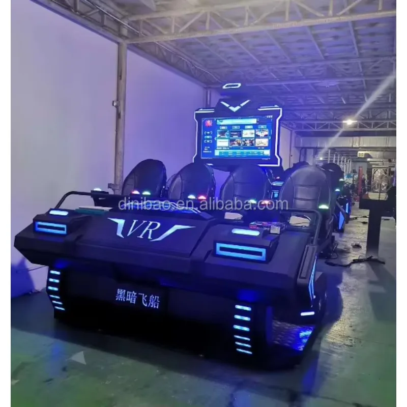 【Mais vendido】 Novo design 9d equipamento simulador de realidade virtual vr máquina de jogo de nave espacial para 4 jogadores