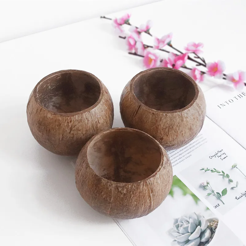 Natural Coconut Candle Bowl Retro Coconut Bowl Candle Maker