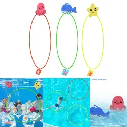 Training Swimming Circle Pool Accessories Sinking Pool Toy Swimming Aid Ring Swimming Pool Ring Safety Training Dive Ring Set