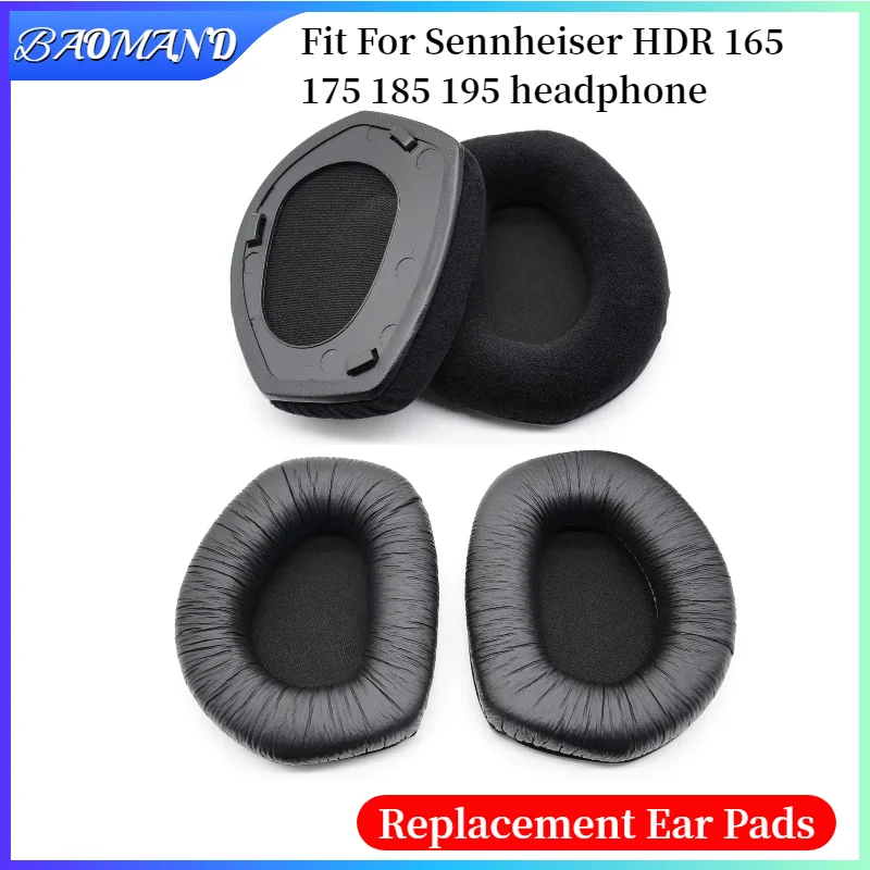 

Ear Pads For Sennheiser HDR 165 175 185 195 Headphones Replacement Soft Foam Cushion Sponge Pad Leather Earmuffs